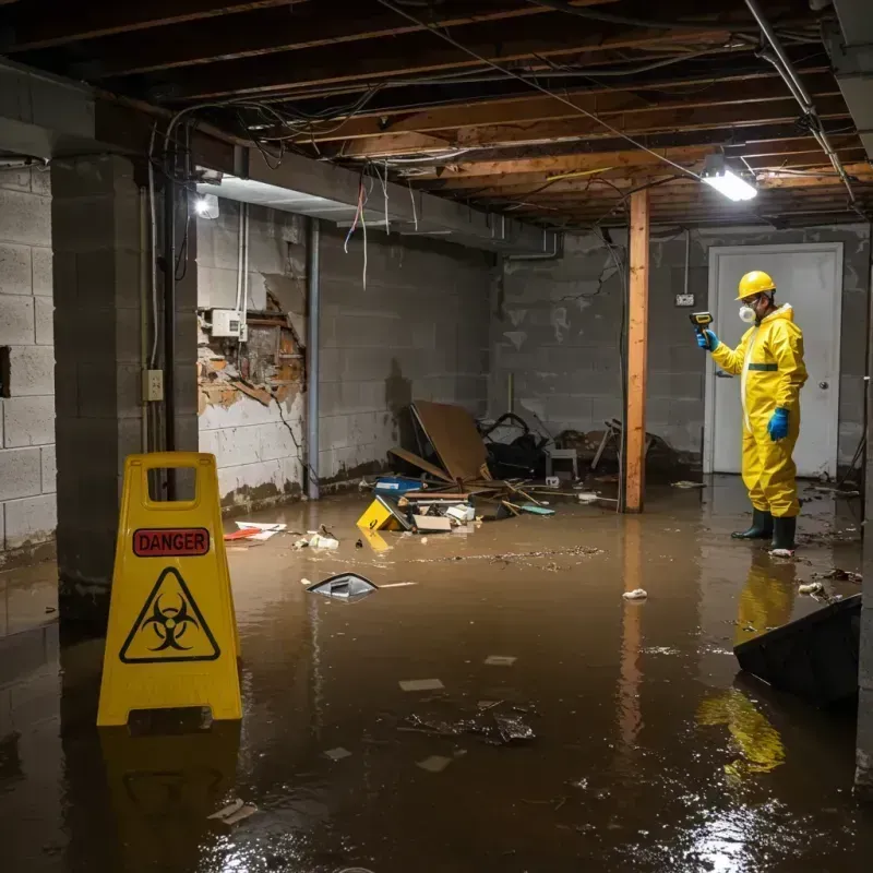 Flooded Basement Electrical Hazard in Juniata County, PA Property